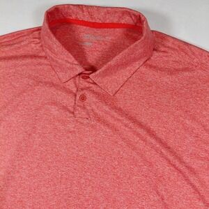 Nike Golf Tour Performance Mens 2XL Red Heathered Colorblock Polo Shirt